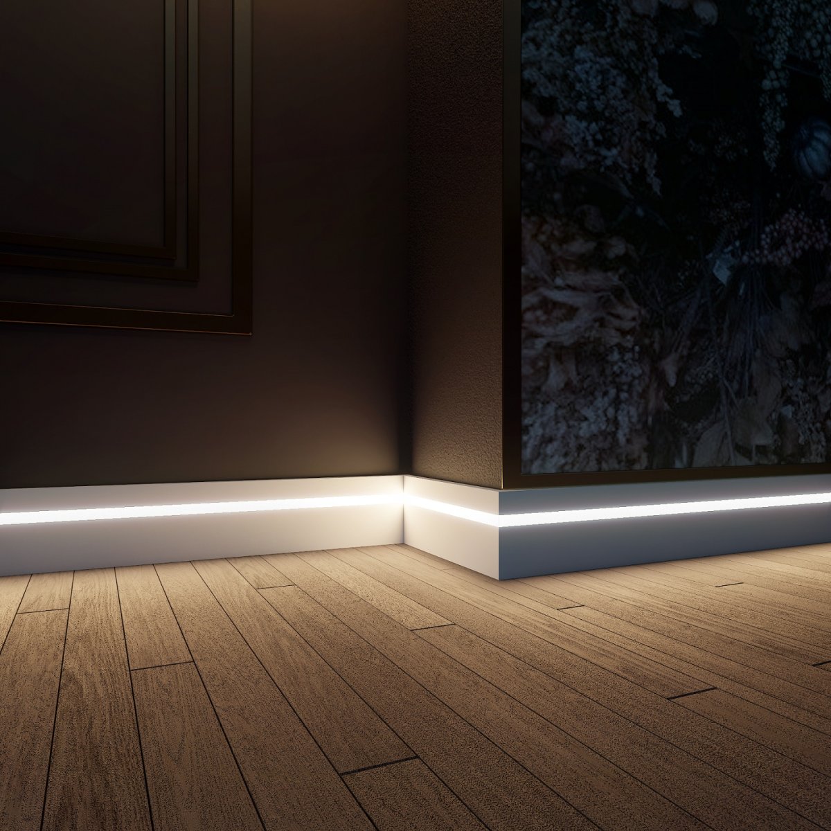 Потолочный плинтус с подсветкой