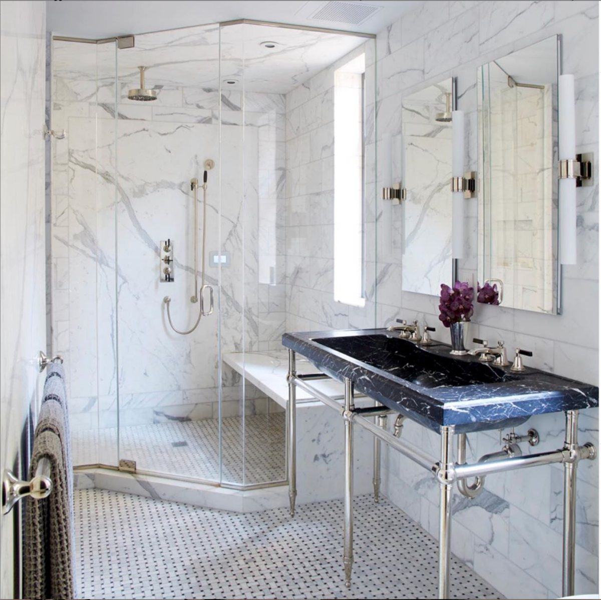 Мрамор марквина синий