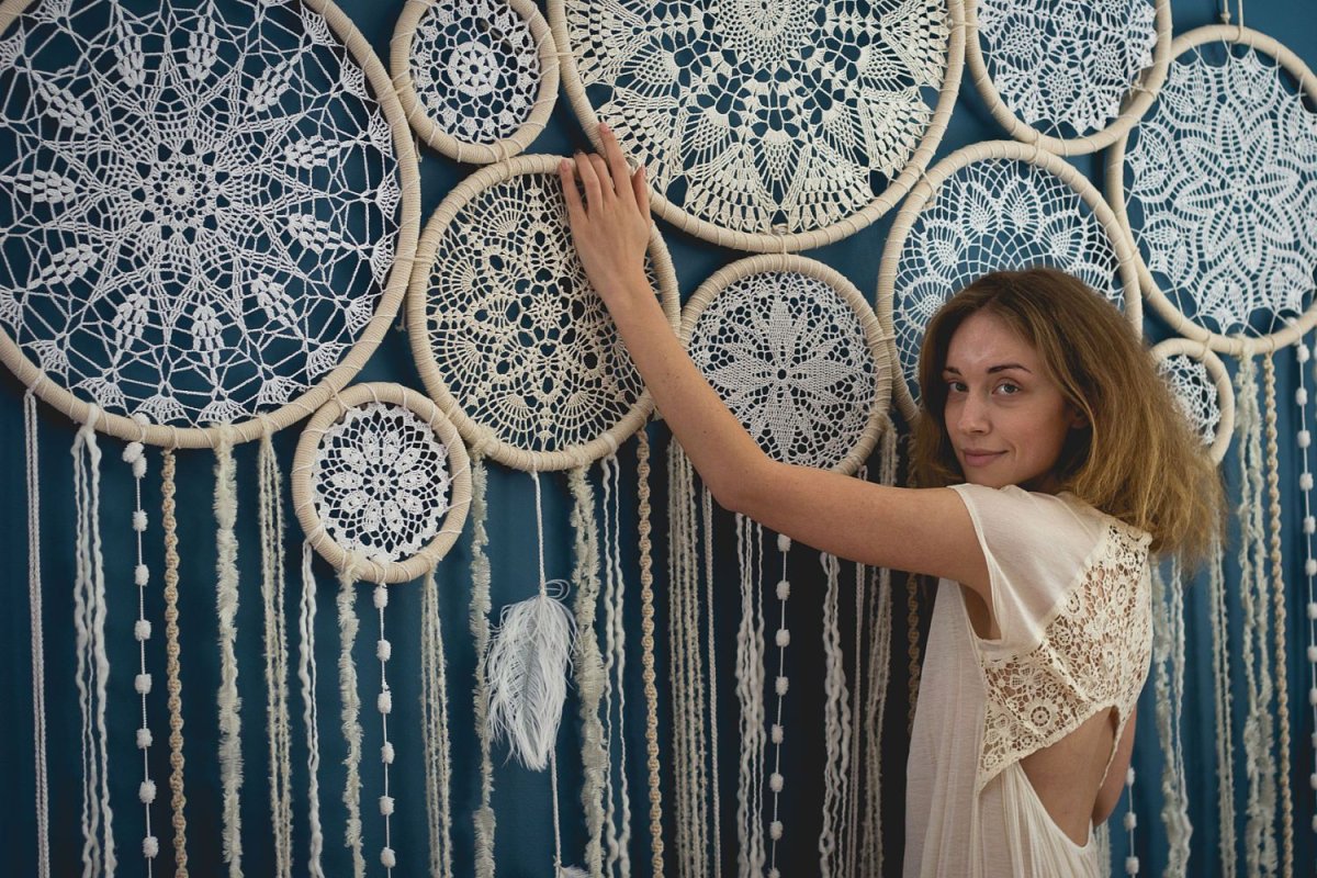 Салфетки кружевные в раме