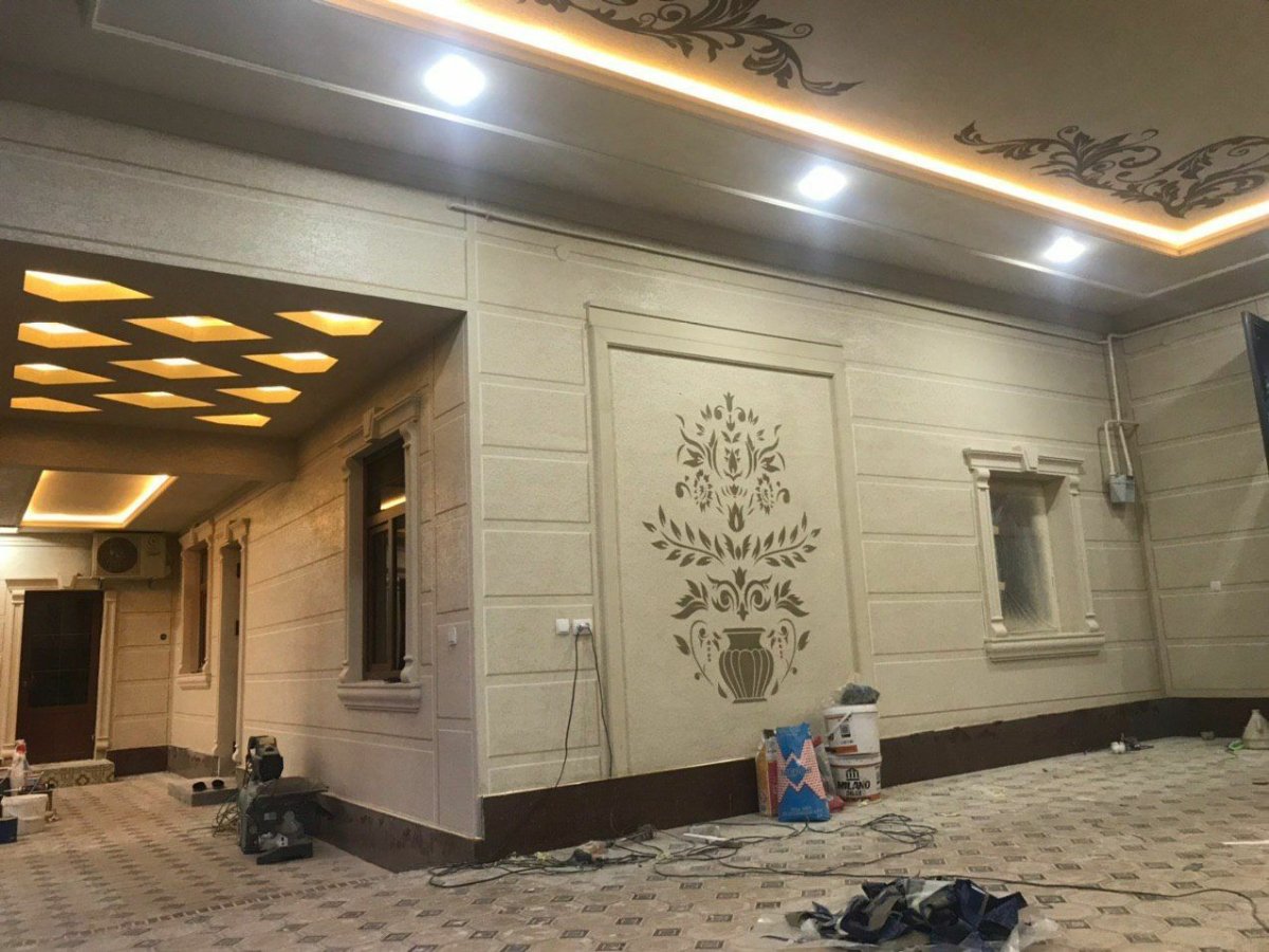 Травертин фасад Узбекистан