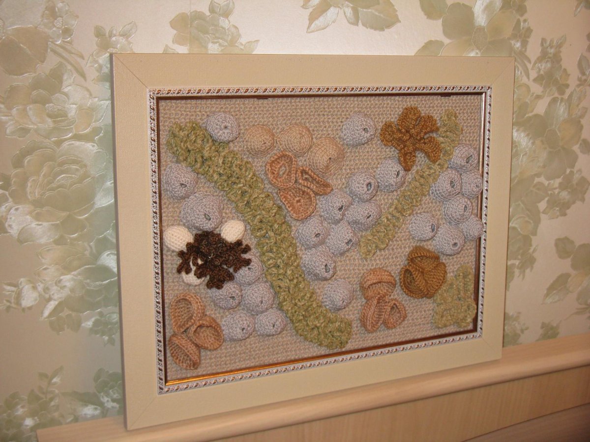 Кружевное панно на стену