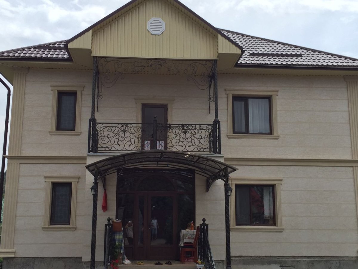 Травертин фасад ишлари