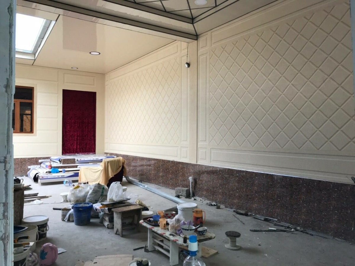 Отделка фасада гибким камнем