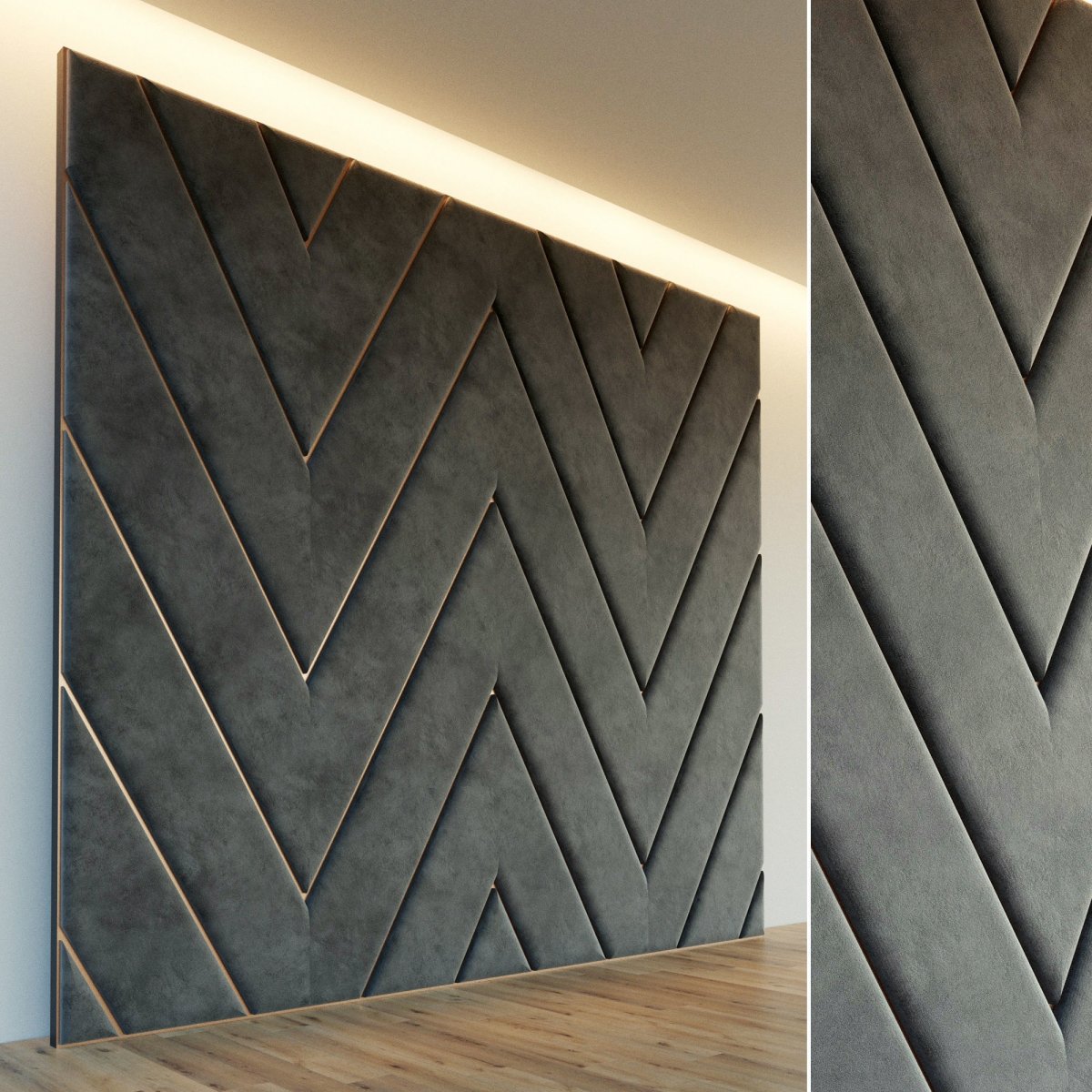 Мягкие стеновые панели Goya Cream