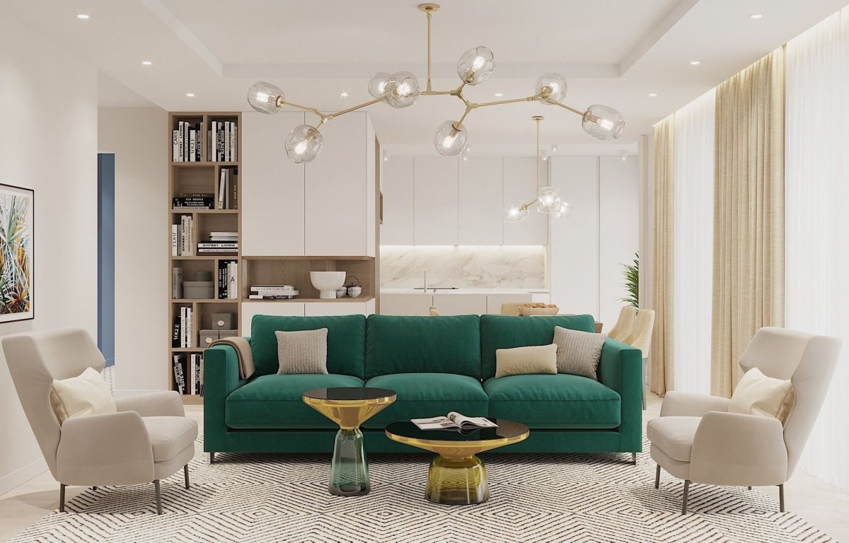 Бритиш Грин цвет в интерьере