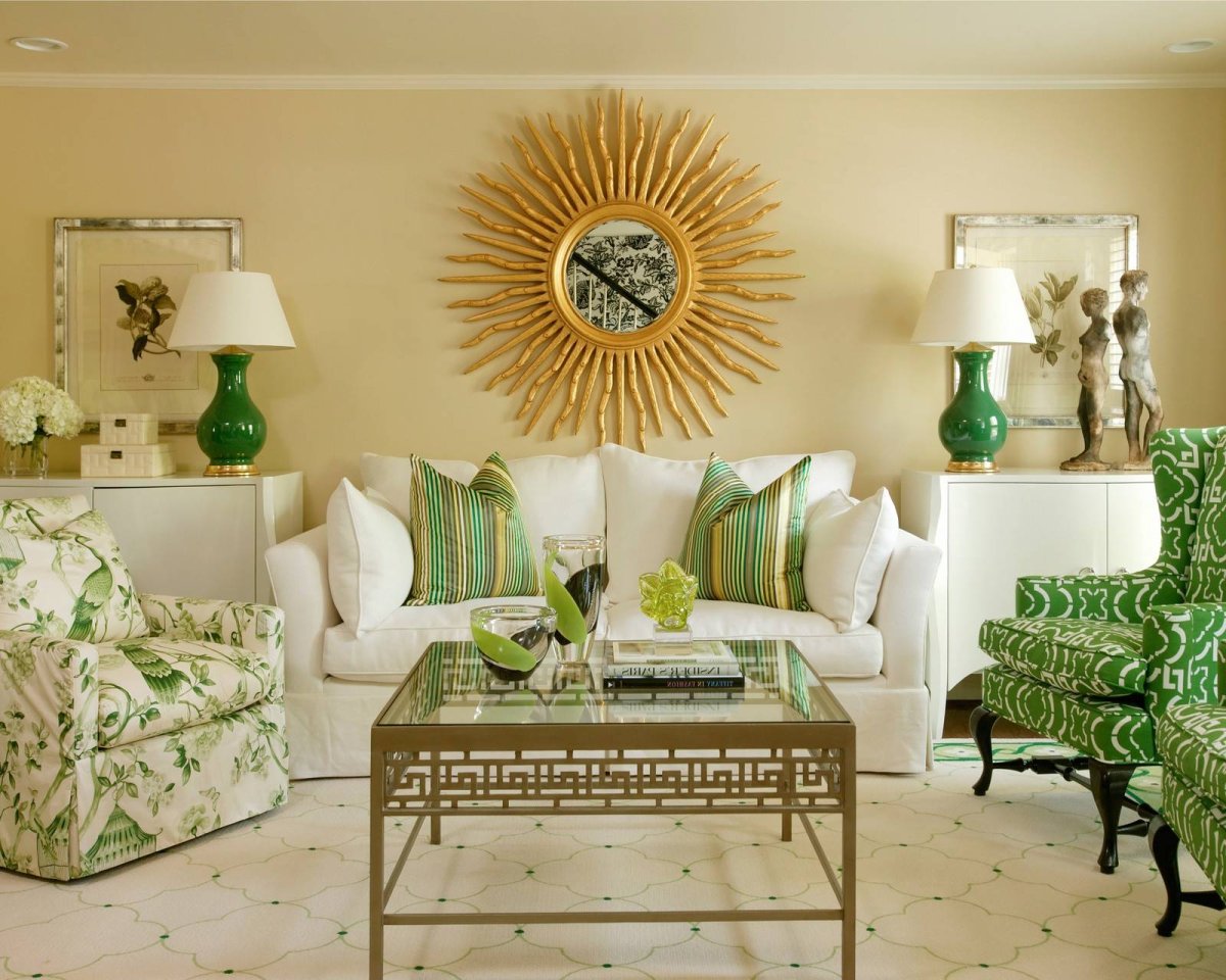 Изумрудный диван МИД сенчури