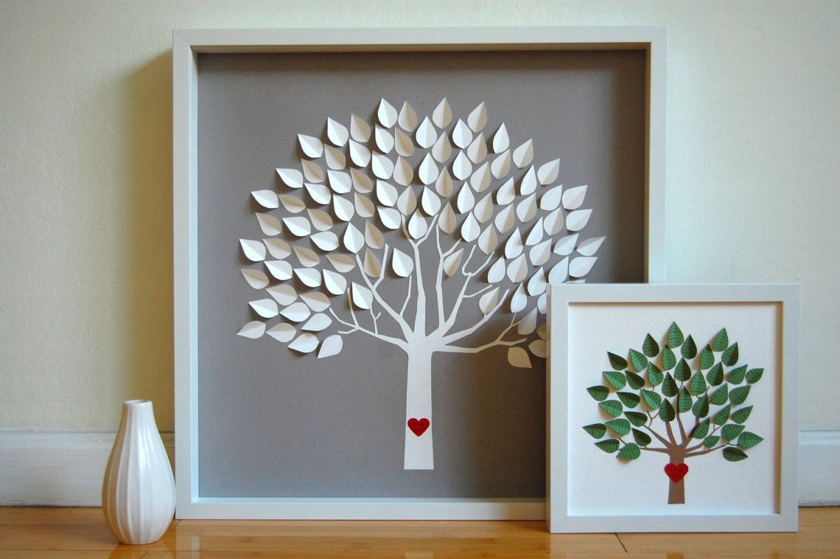 Декоративное панно из бумаги