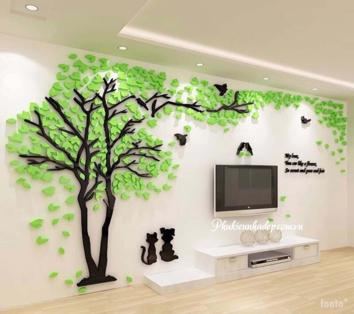 Дерево из картона на стену