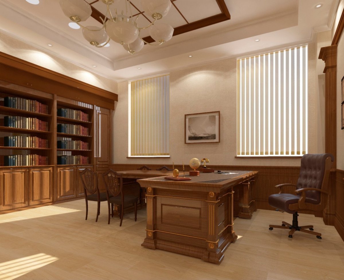 Кабинет чиновника с большим экраном