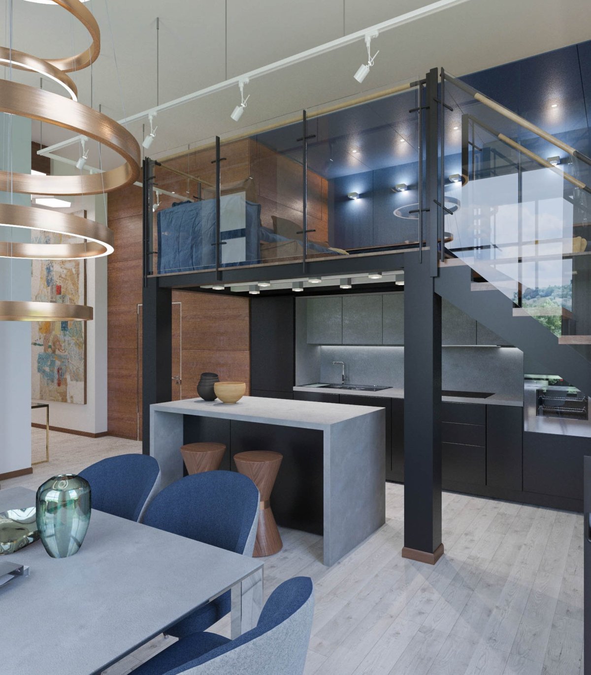 Двухуровневая квартира 40кв