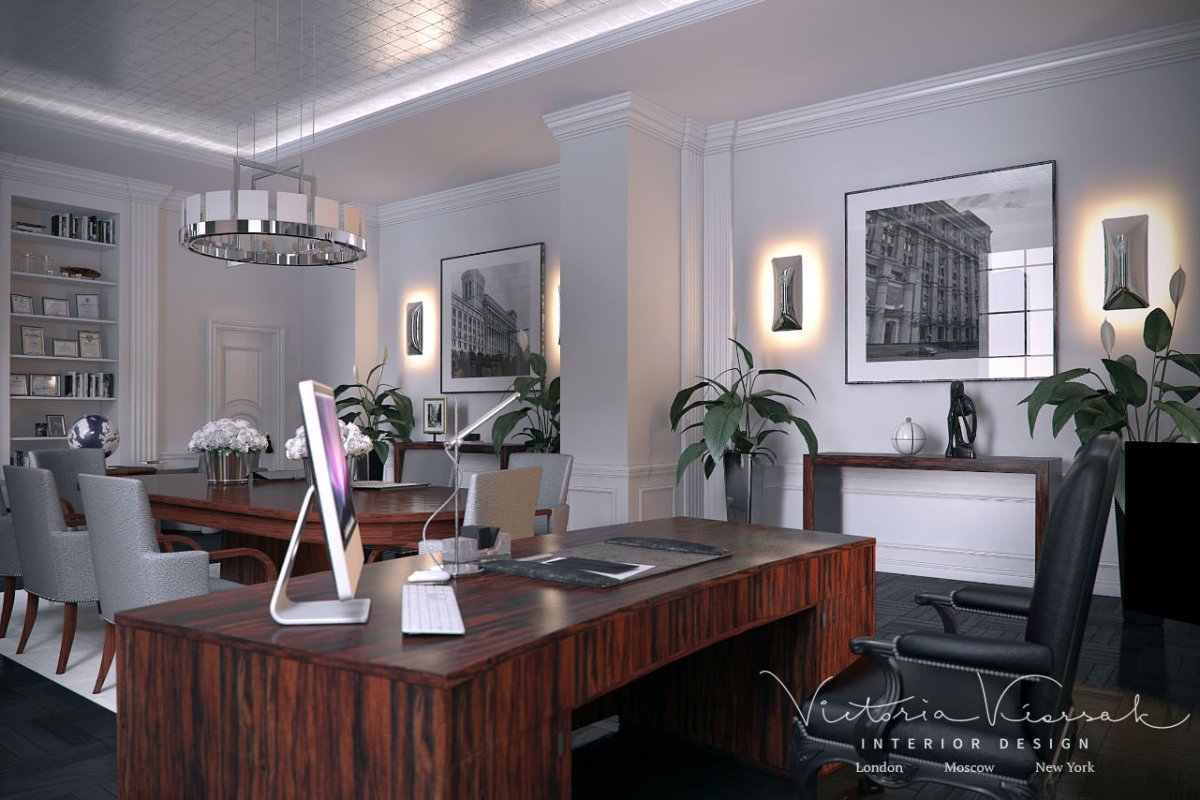 Кабинет руководителя интерьер современный