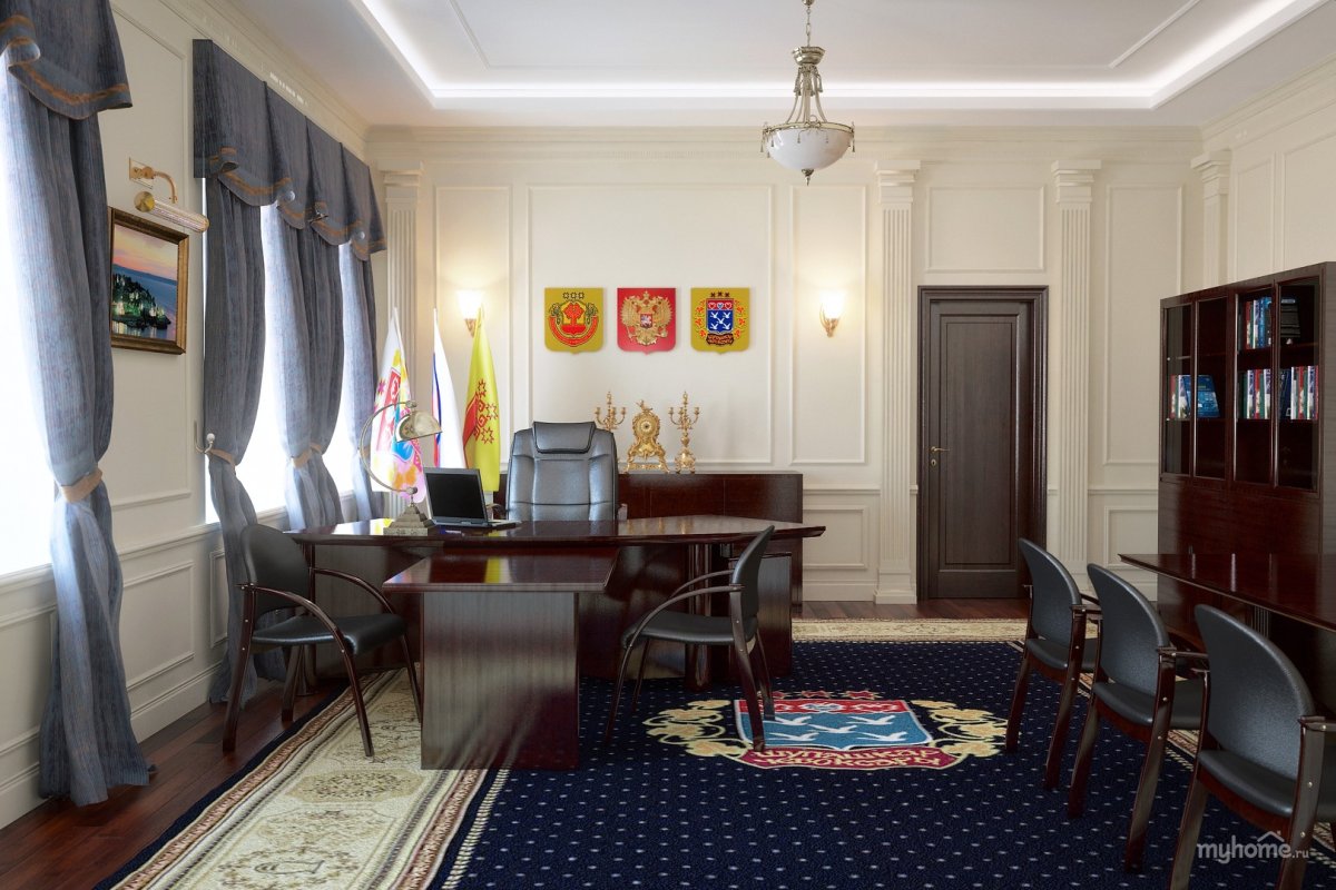 Роскошный интерьер кабинета