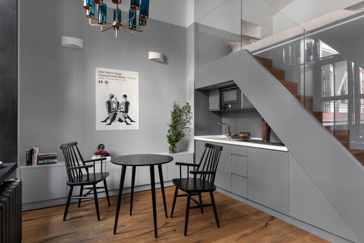 Двухуровневая студия 24м2