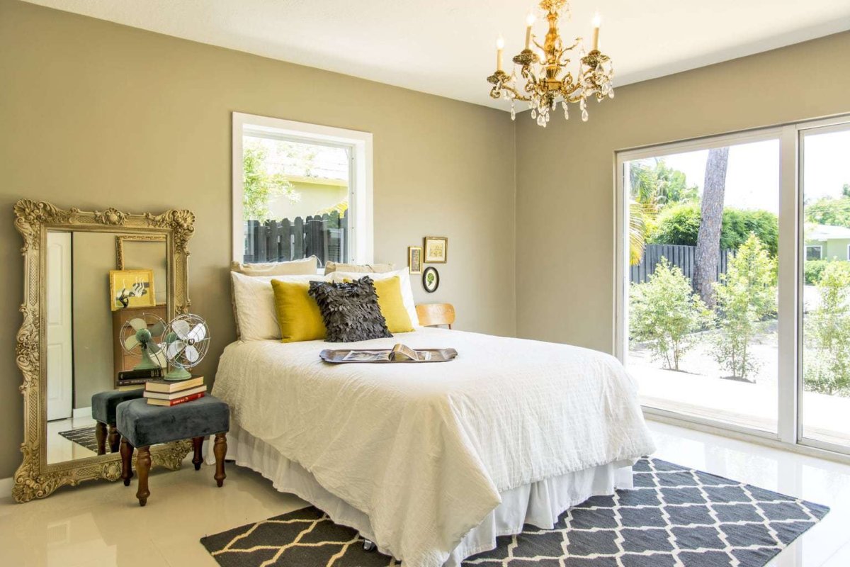 Модные цвета в интерьере спальни