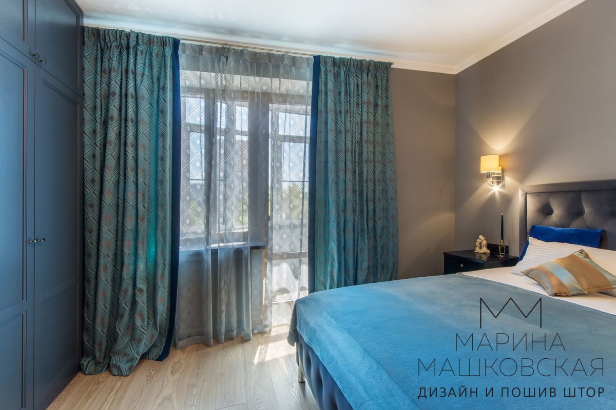 Тюль бирюзовая Леруа Мерлен