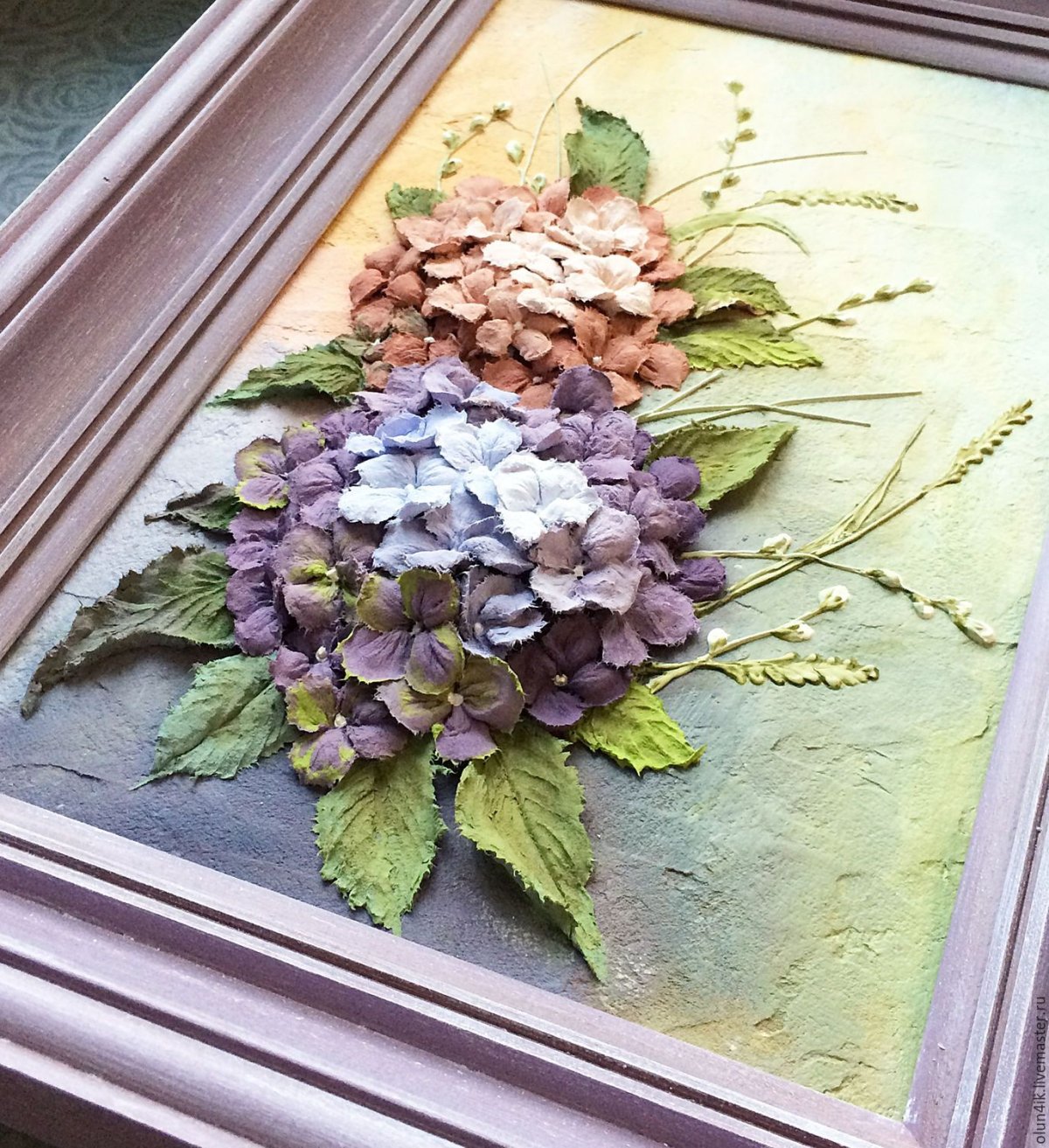 Флористический объемный коллаж