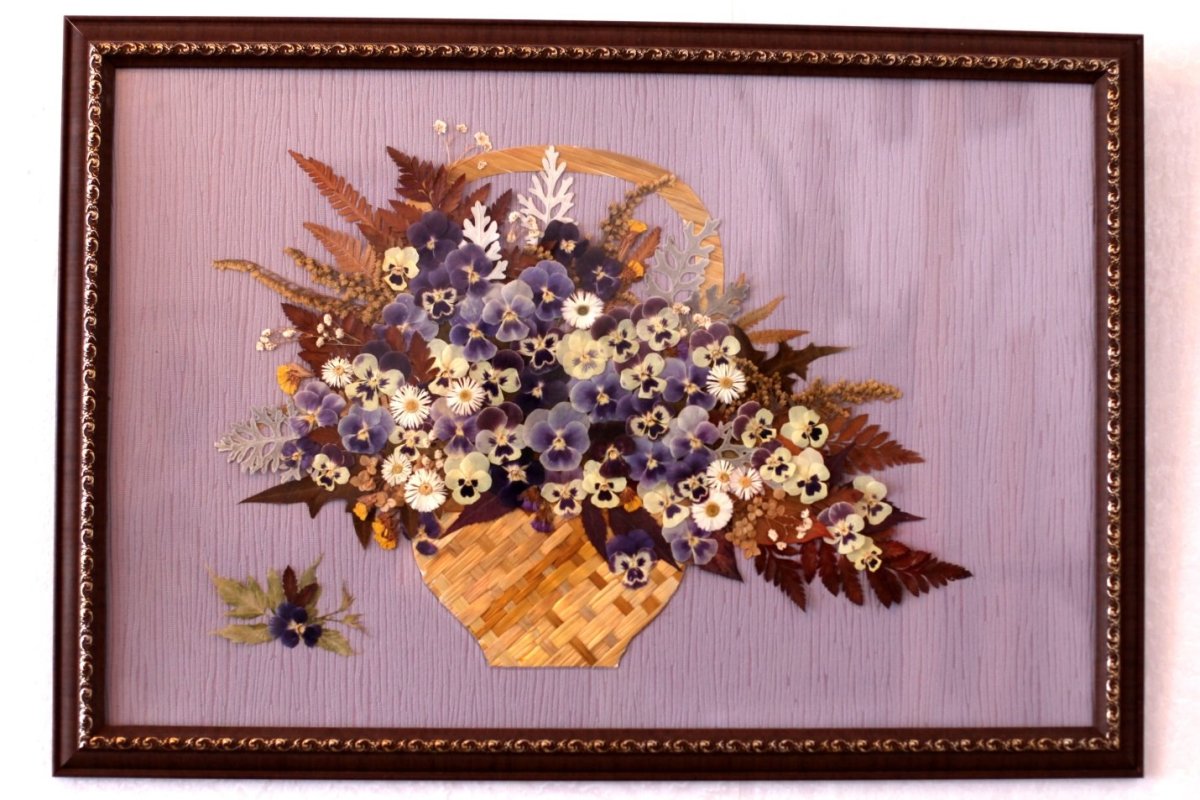Панно из сухоцветов