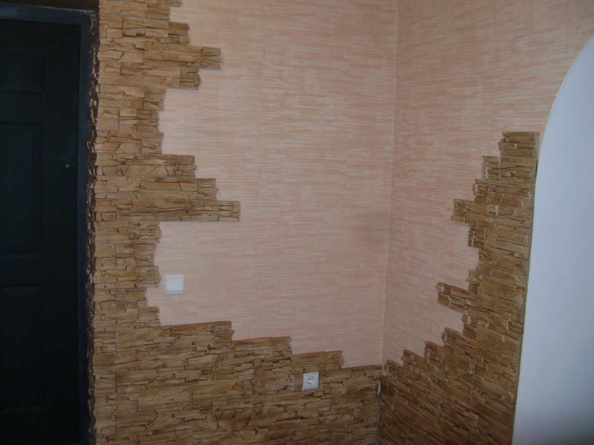 Раскрасить кирпичную стену