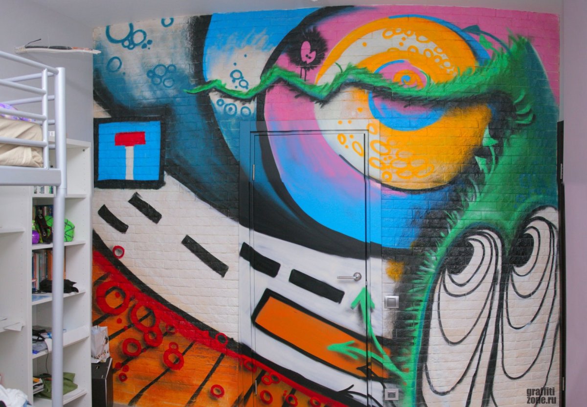 Роспись стен в стиле арт