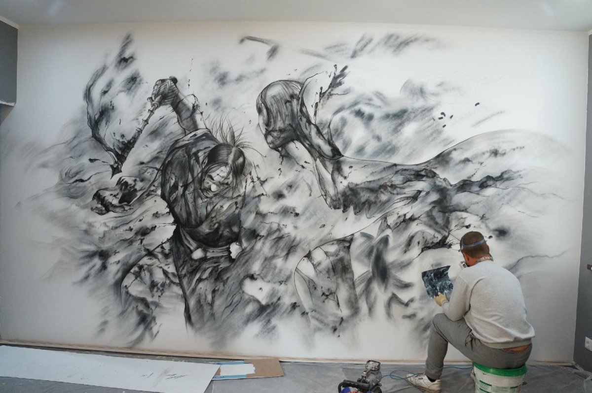 Роспись стен на улице