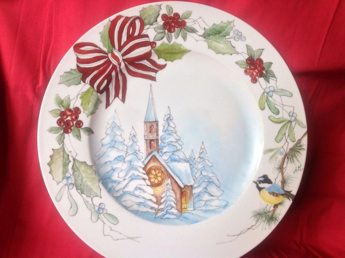 Краб керамический расписанный