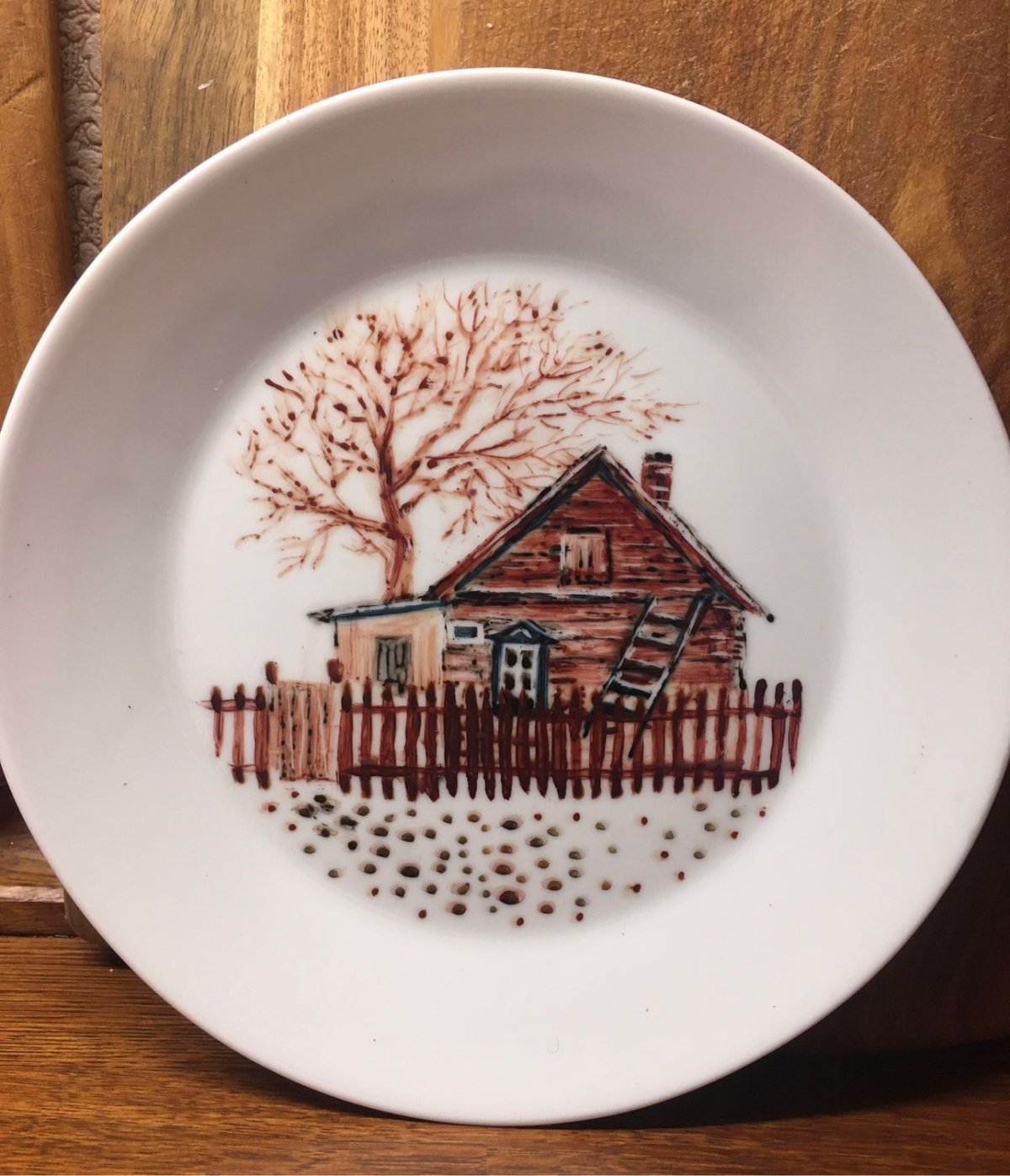 Декор тарелки на стену