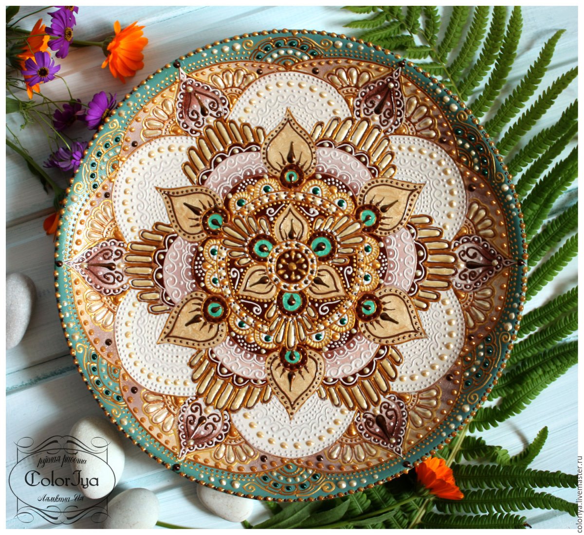 Флёра Даминова роспись посуды