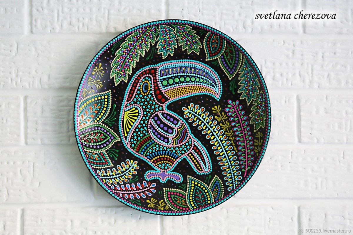 Керамические тарелки на стену для кухни