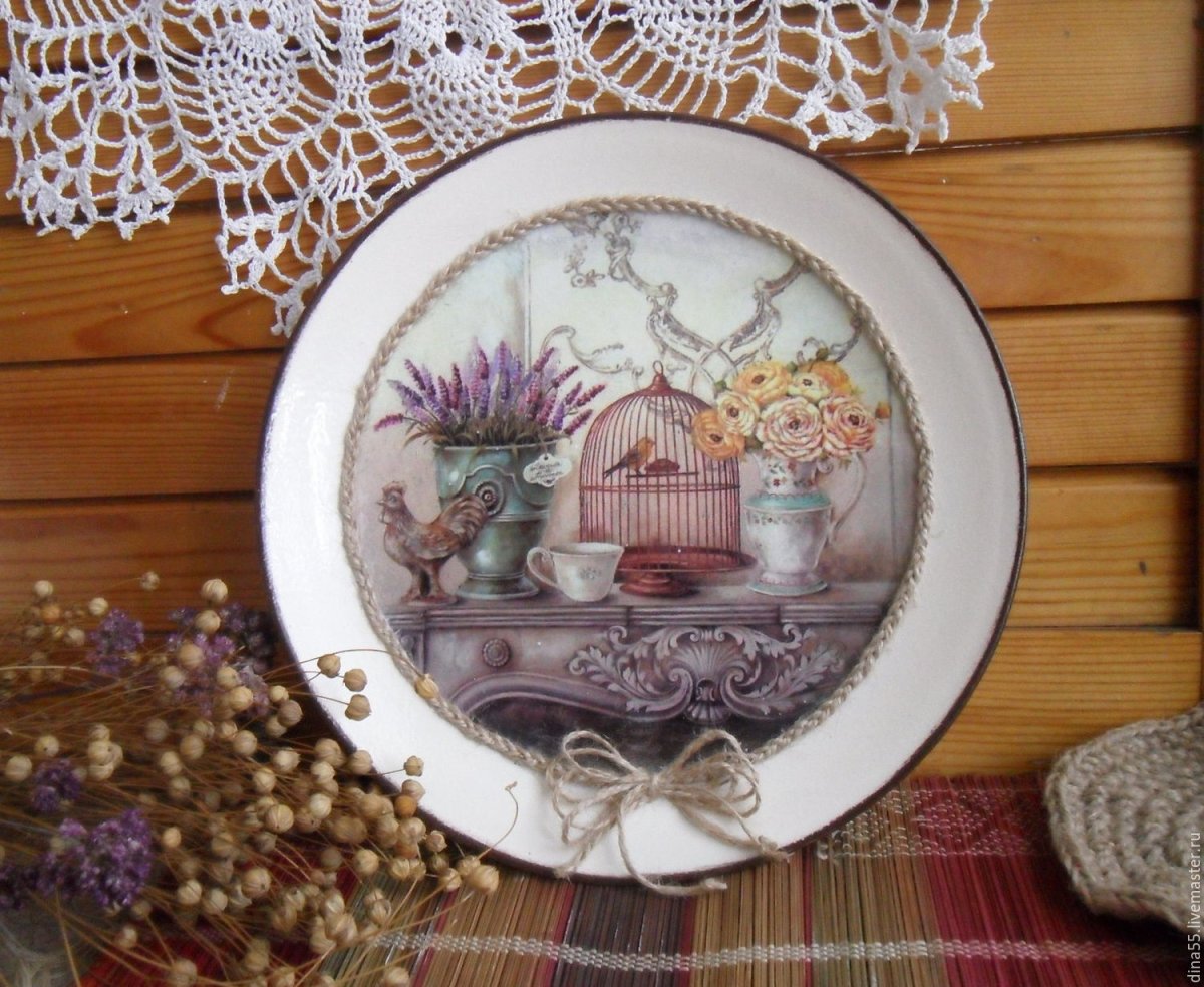 Тарелка керамика в стиле Прованс
