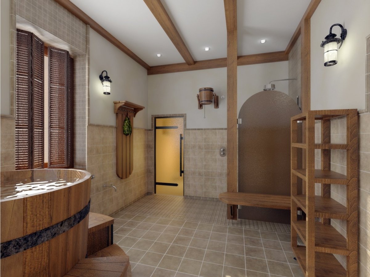 Отделка банного комплекса