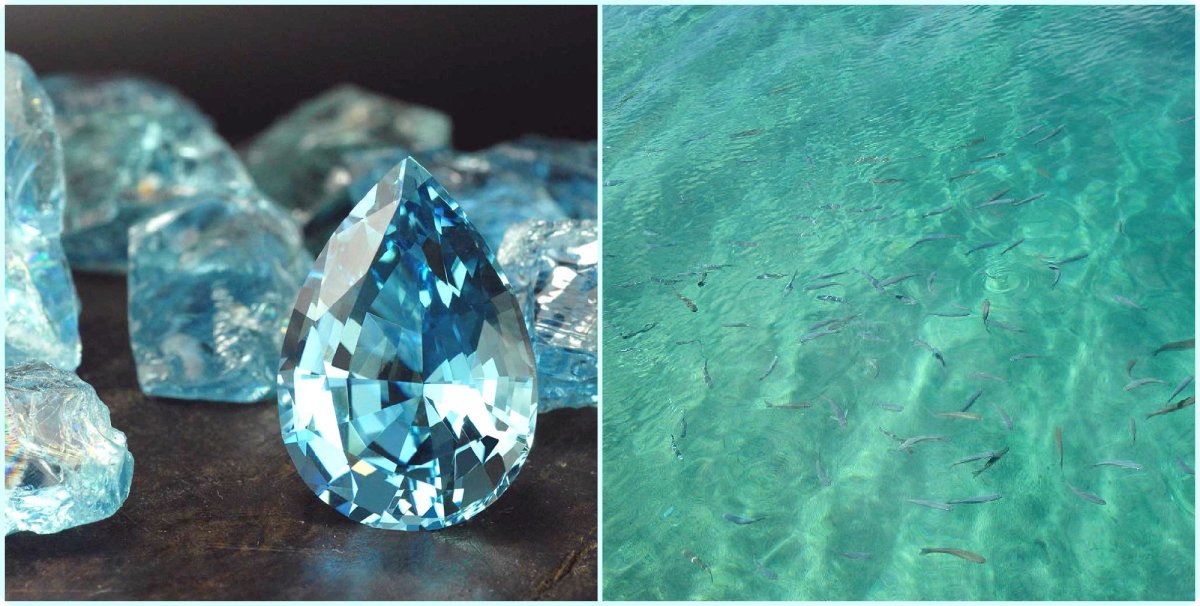 Аквамарин камень фон