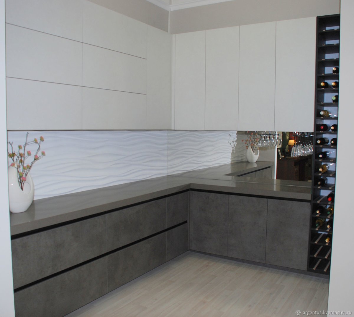 Кухни ЛДСП Эггер бетон