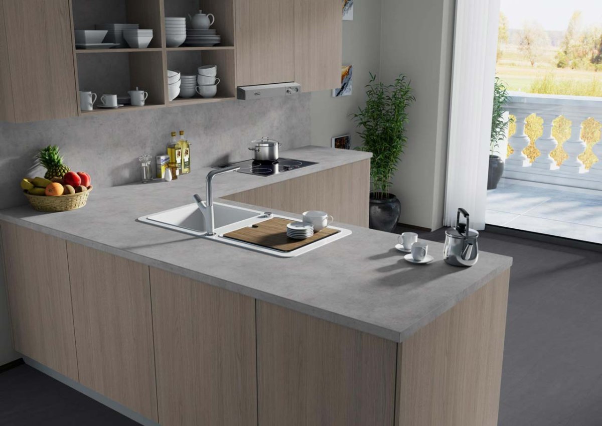 Кухни лофт бетон Чикаго