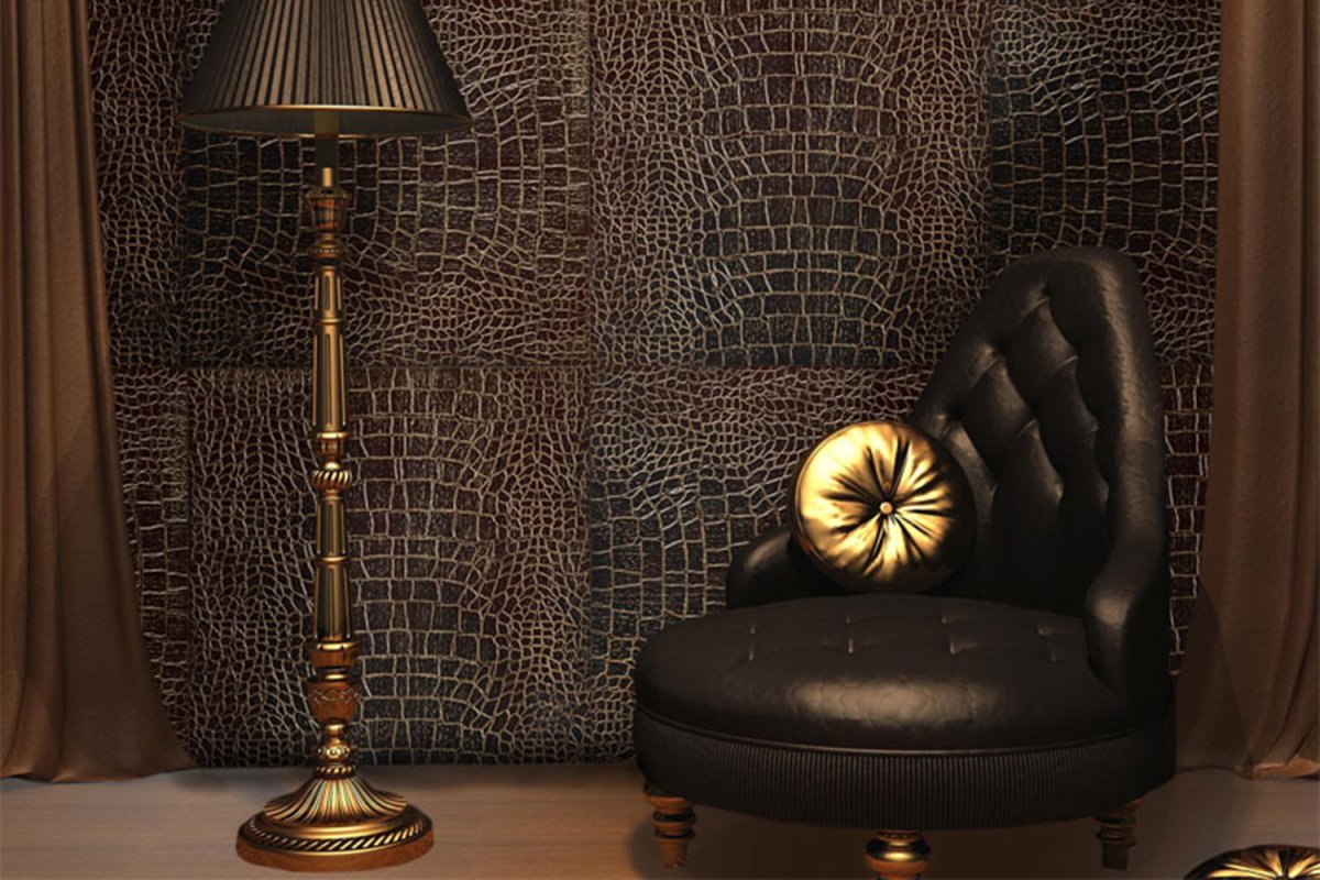 Шкуры на стене в интерьере