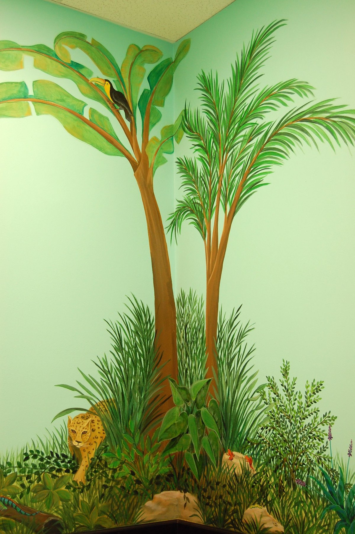 Роспись "джунгли" в детской комнате