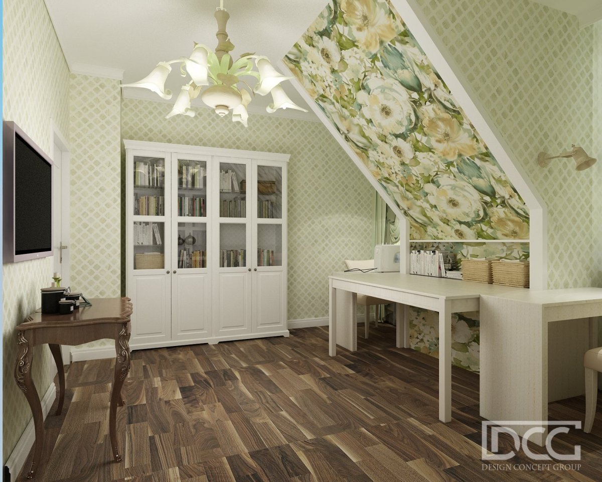 Комната на мансарде