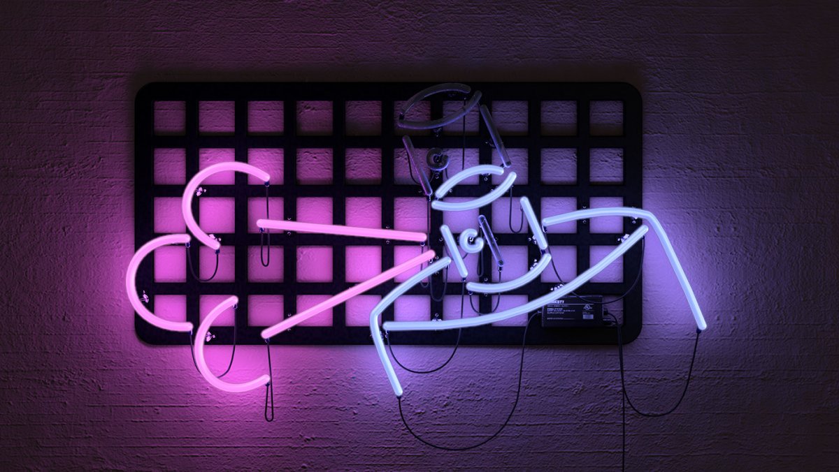 Неоновые картины на стену