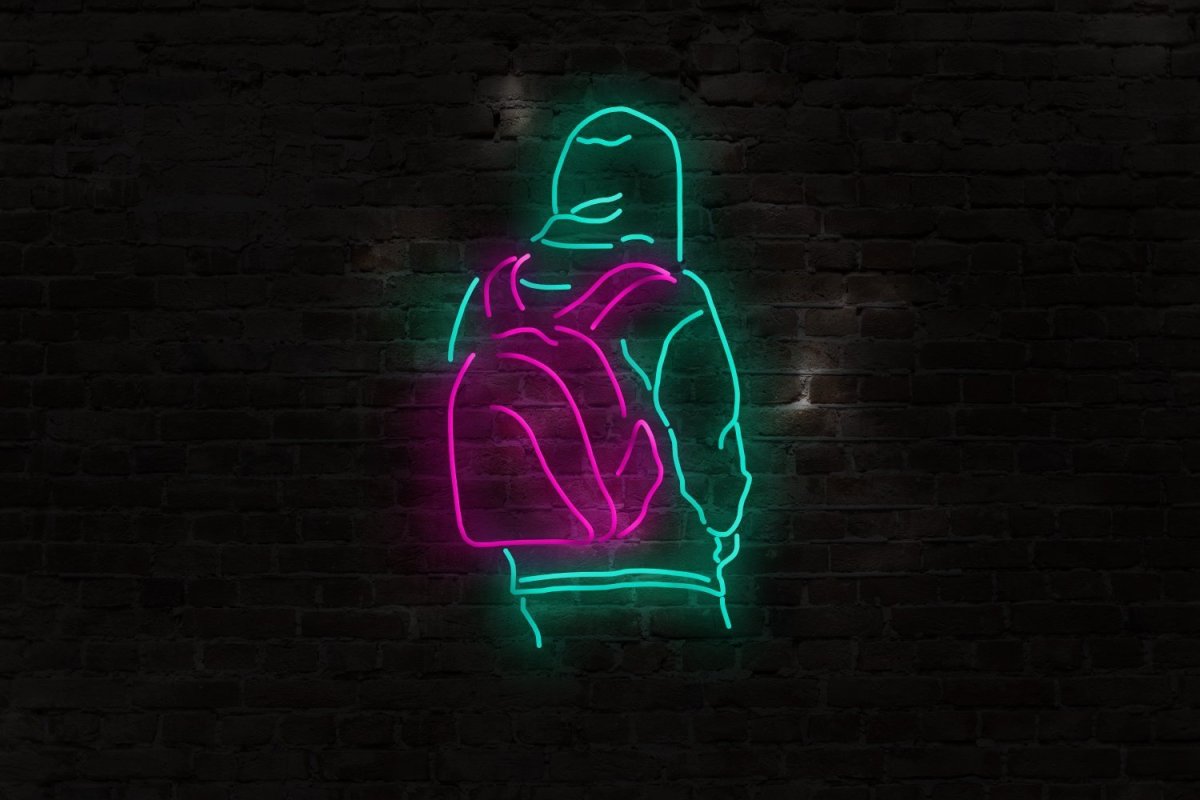 Картины с неоном