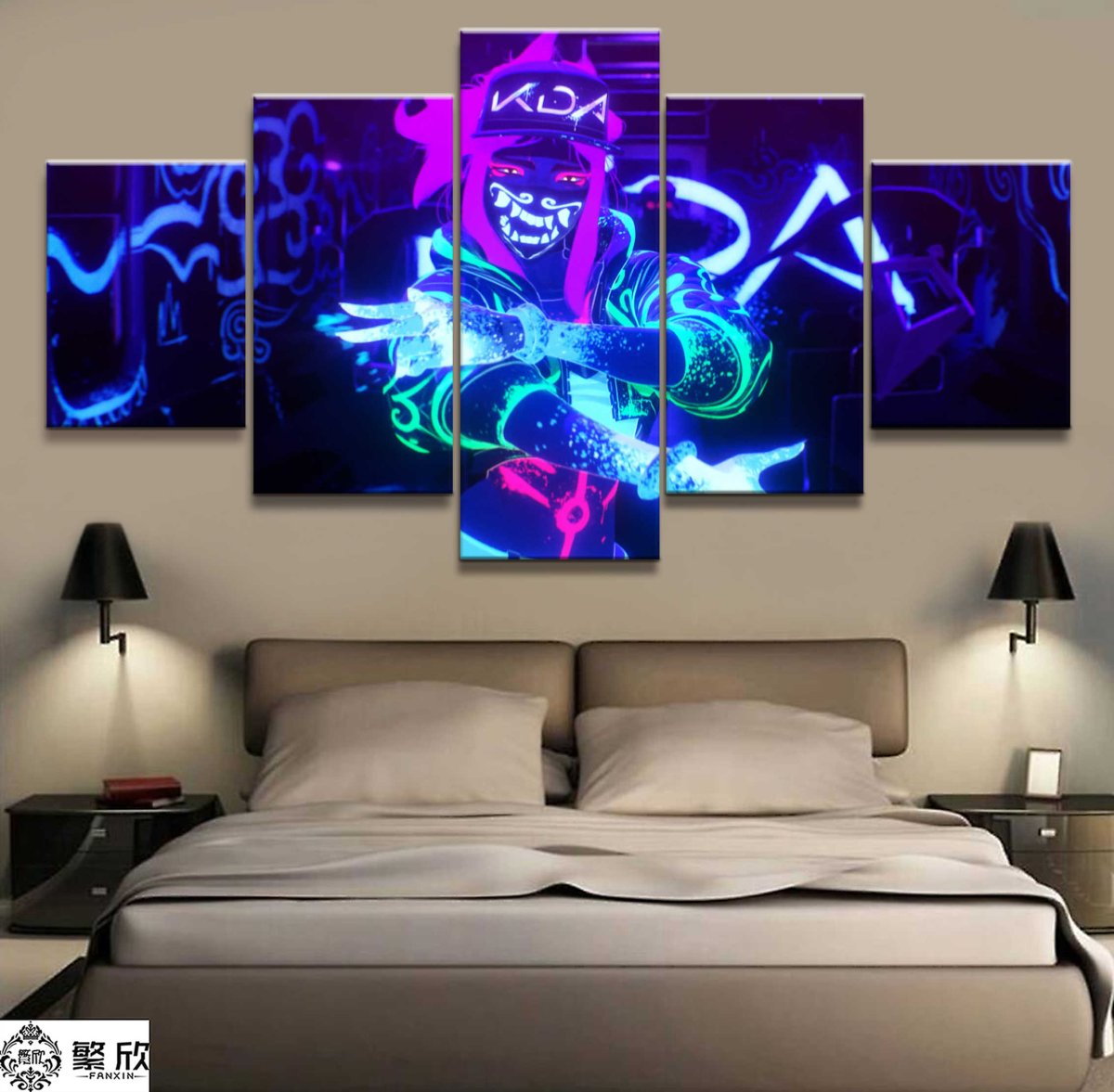 Флуоресцентная краска в интерьере