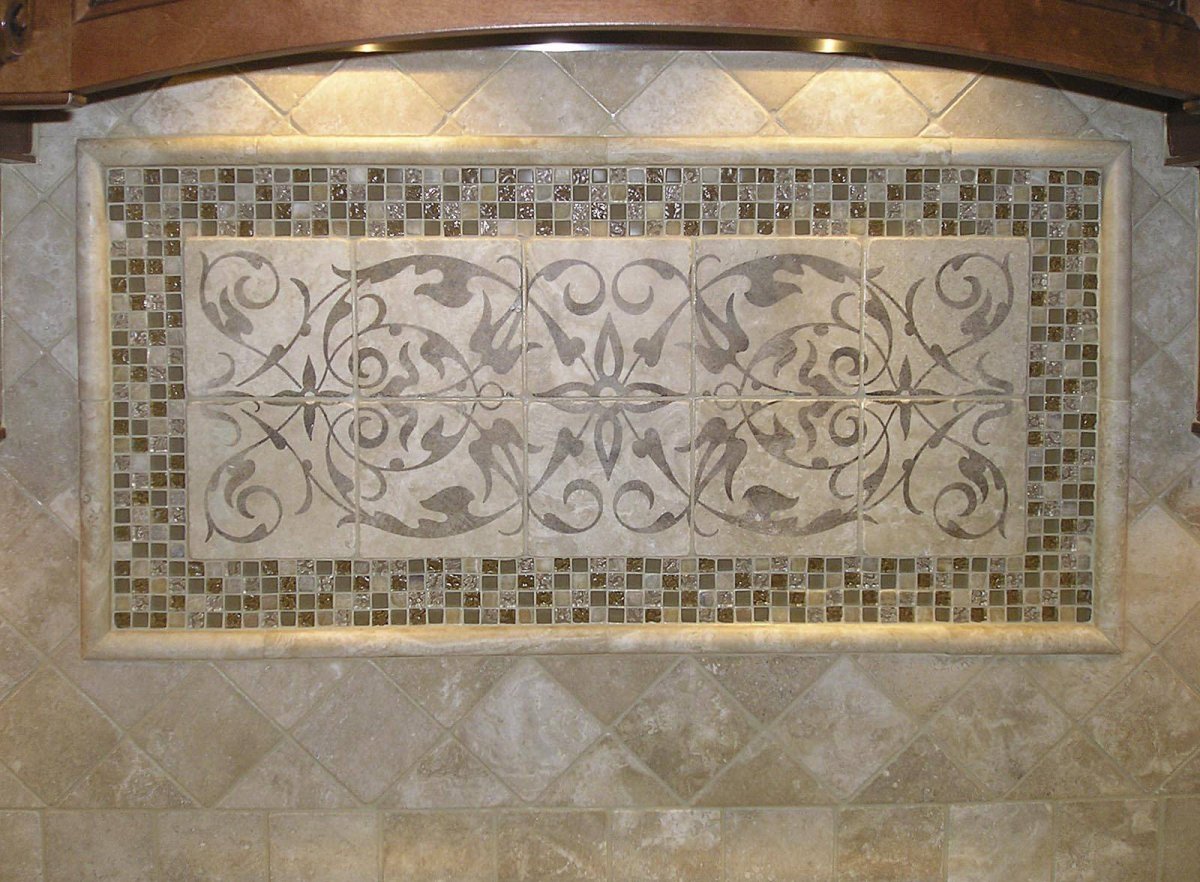 Ковер из плитки в интерьере