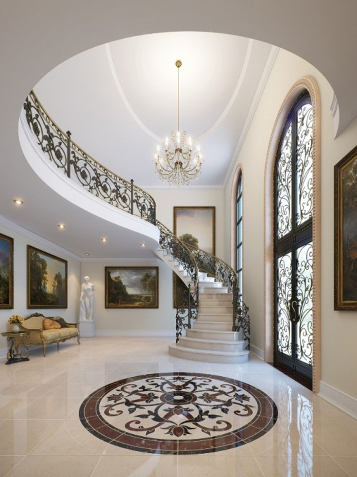 Панно из керамогранита на стену ванную