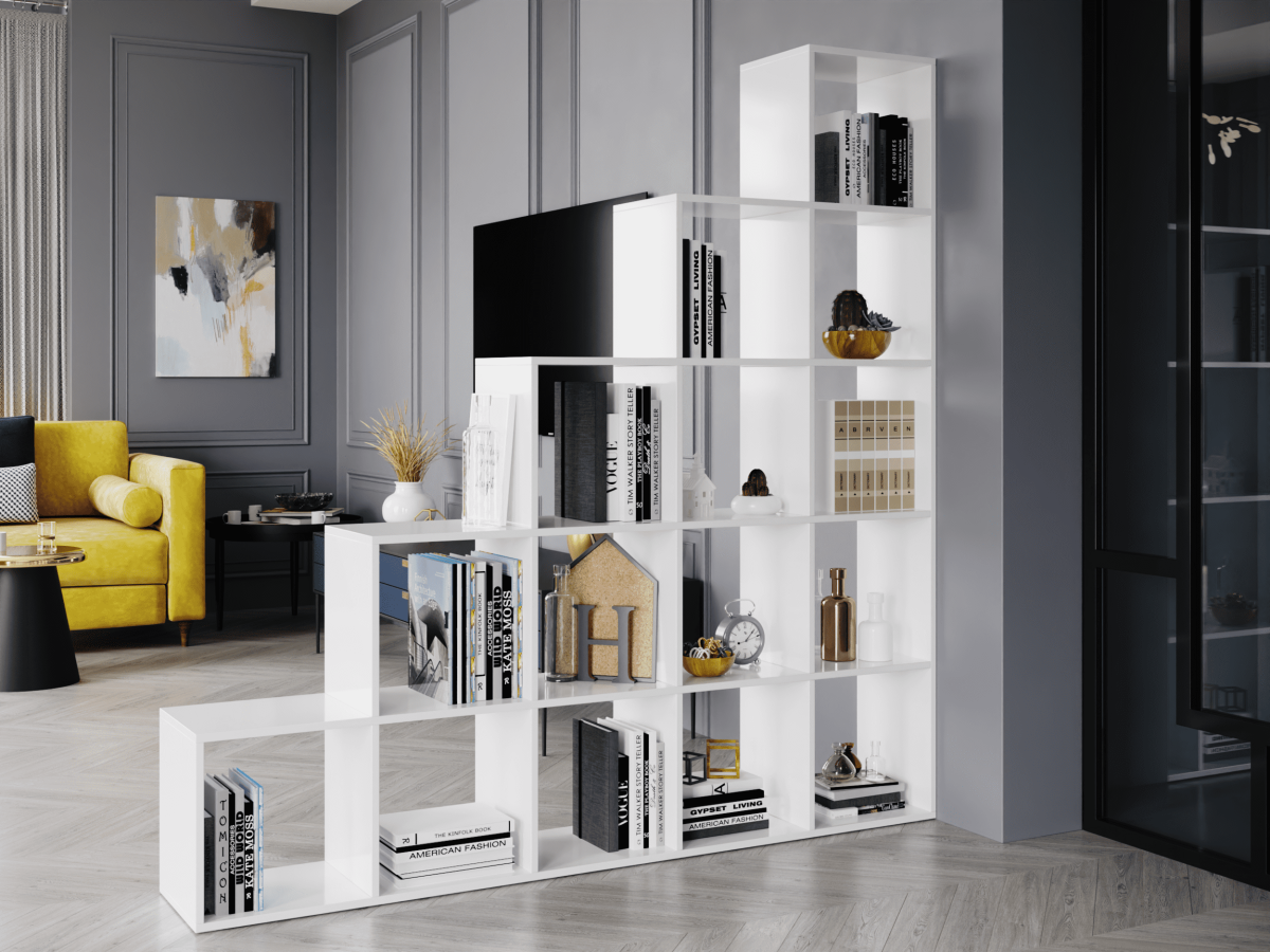 Стеллаж для зонирования комнаты