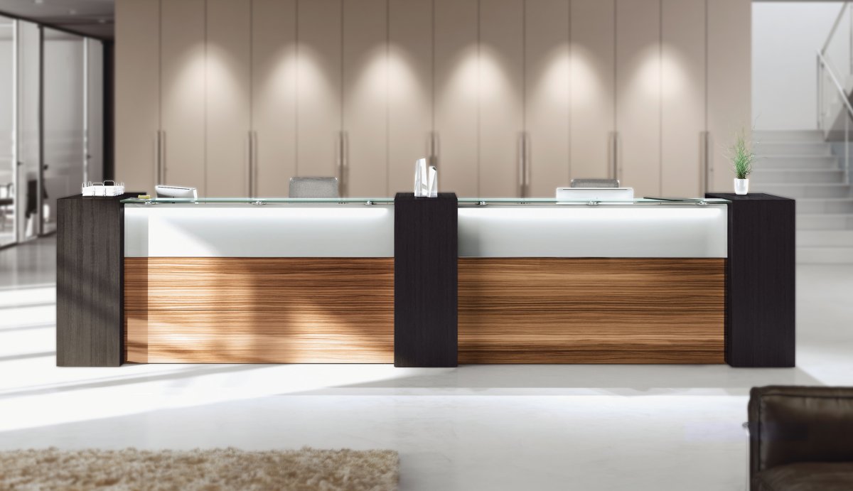 Ресепшн стойка и стеновые панели