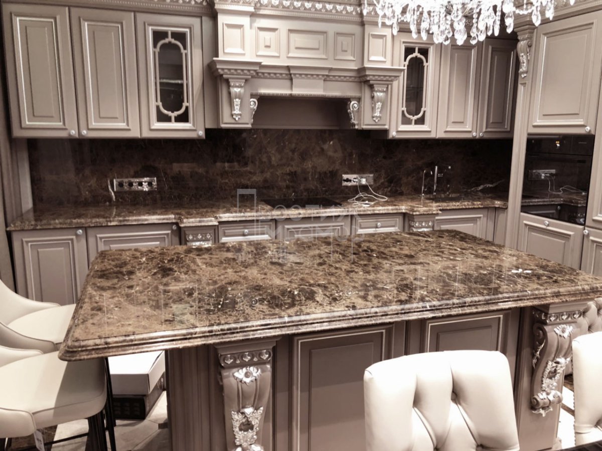 Имперадор дарк мрамор столешница
