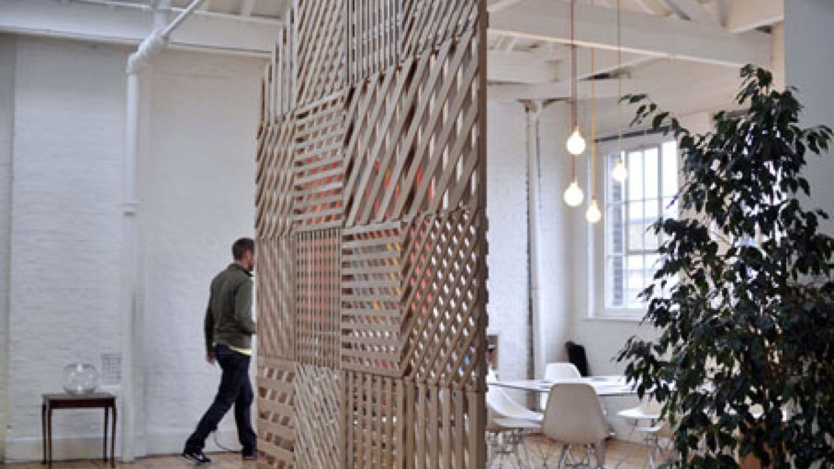 Перегородка для зонирования из каната