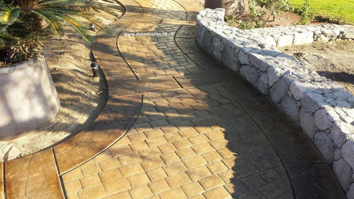 Дамаск печатный бетон