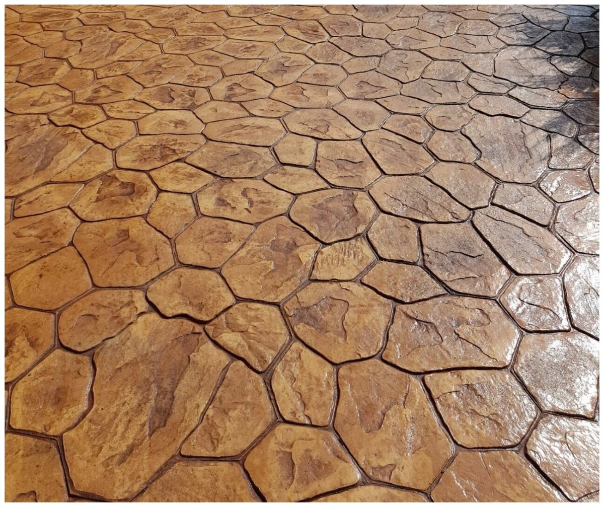 Печатный бетон булыжник