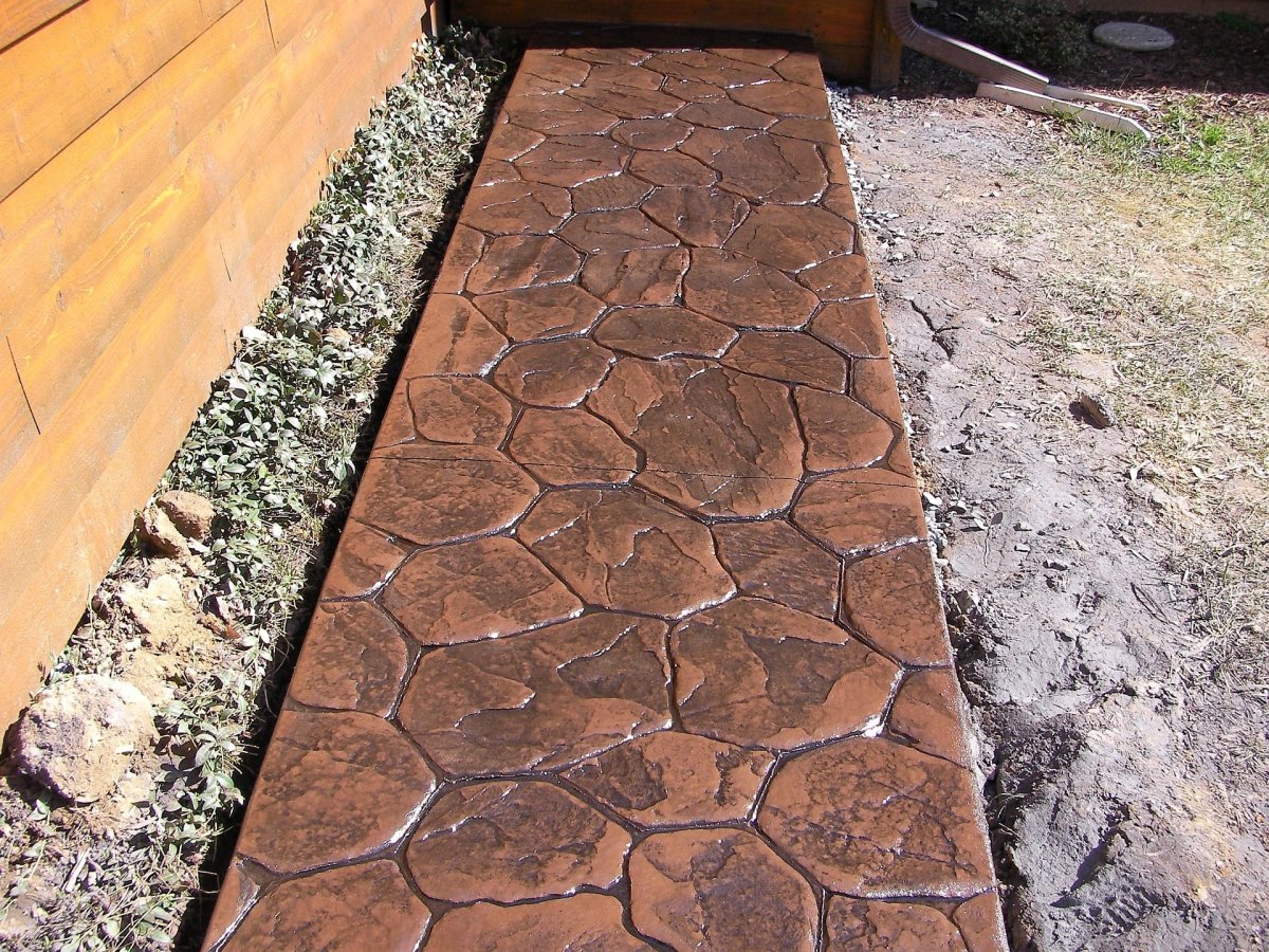 Декоративный печатный бетон