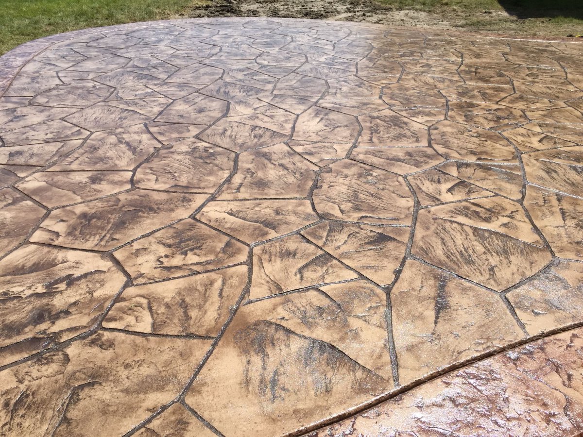 Декоративный бетон для дорожек