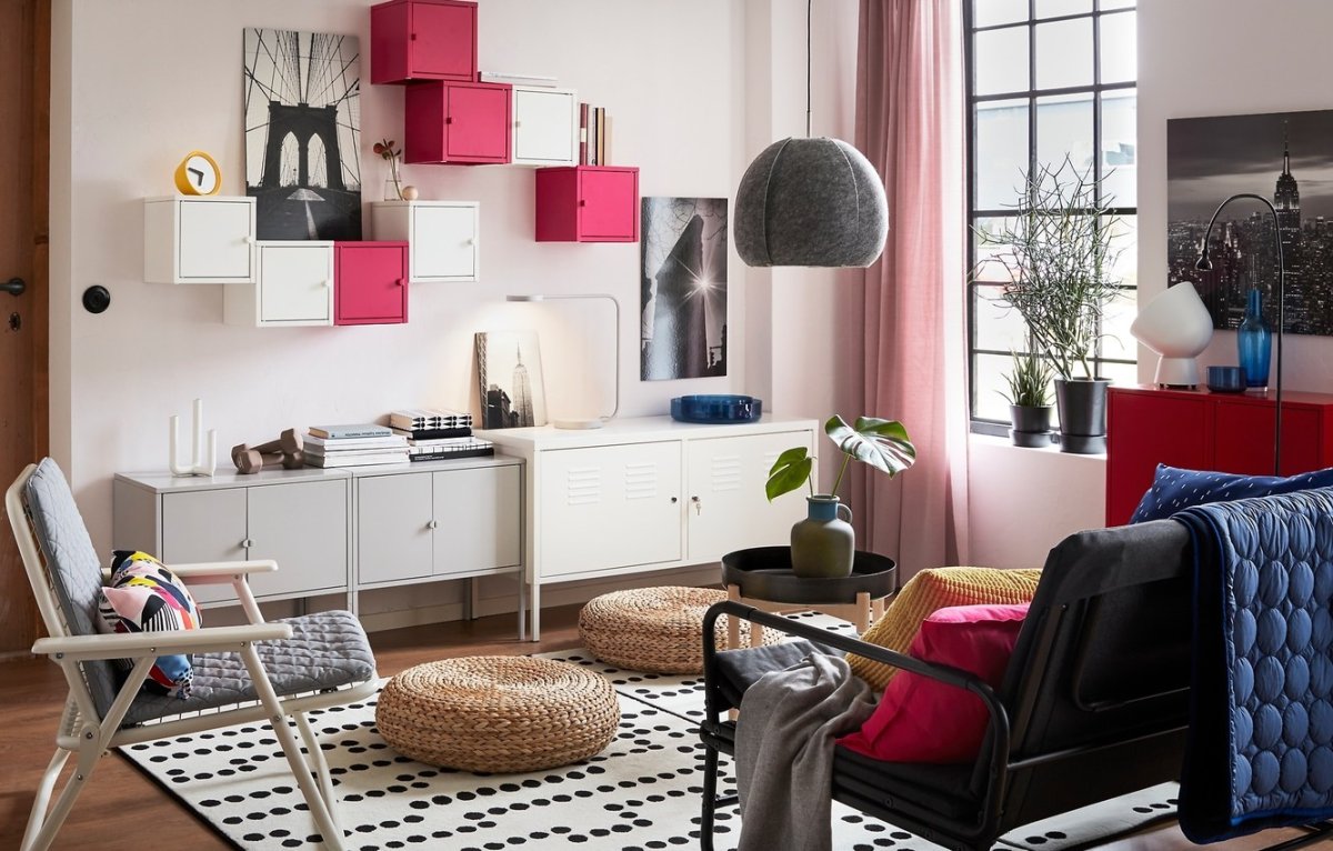 Белая мебель для гостиной икеа